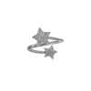 Wholesale Luxury Diamond Double Star Wrap Ring Adjustable Gold Ring