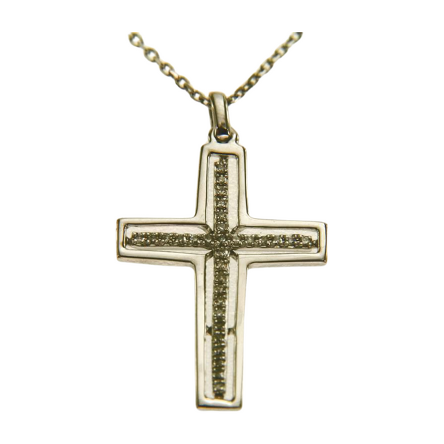 925 Sterling Silver Cross Pendant Necklace Christian Religious Jewelry