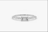 925 Sterling Silver Vintage Engagement Ring Tapered Baguette Engagement Ring