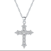 925 Sterling Silver Christian Faith Religious Jewelry Cross Necklaces For Women