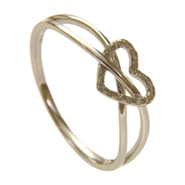 925 Sterling Silver Love Knot Promise Ring Eternity Ring For Women
