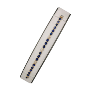Karat Gold Luxury Sapphire Tennis Braclet