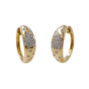 Fine Jewelry Luxury Dainty Gold Diamond Hoop Earrings Matera Huggie Earrings
