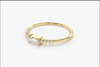 925 Sterling Silver Vintage Engagement Ring Tapered Baguette Engagement Ring