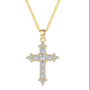 925 Sterling Silver Christian Faith Religious Jewelry Cross Necklaces For Women
