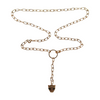 Wholesale Jewelries 925 Sterling Silver Hip Hop Jewelry Paperclip Chain Leopard Necklace