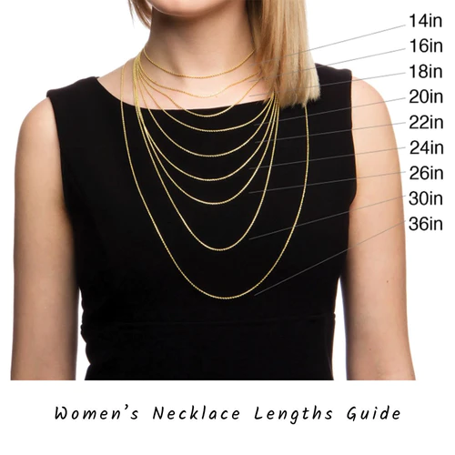 Womens Necklace Lengths Guide