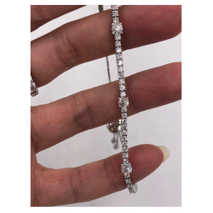 Karat Gold Adjustable Diamond Tennis Braclet