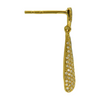 Wholesale Trendy Tear Drop Gold Earrings vintage inspired stud earrings
