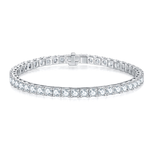 8.0ctw Round Lab Grown diamonds Four-Prong Tennis Bracelet