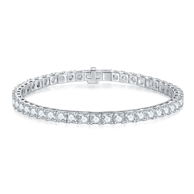 8.0ctw Round Lab Grown diamonds Four-Prong Tennis Bracelet