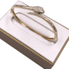 Karat Gold Snake Bangle Cuff Bracelet