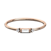Karat Gold Baguette Cut Diamond Minimalist Ring