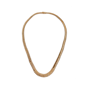 Karat Gold Luxury Diamond Link Necklace