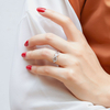 925 Sterling Silver Infinity Ring Cubic Zirconia Anniversary Wedding Ring