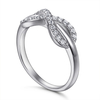 925 Sterling Silver Infinity Ring Cubic Zirconia Anniversary Wedding Ring