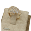 Environmentally Friendly Jewelry Diamond Teardrop Ring Gold Engagement Ring for Women