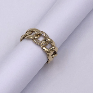 925 Sterling Silver Hip Hop Jewelry Cuban Ring