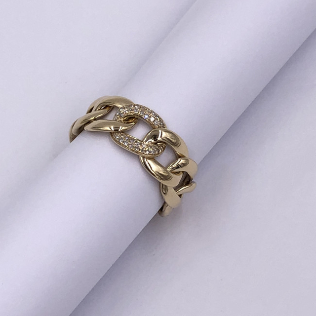 925 Sterling Silver Hip Hop Jewelry Cuban Ring