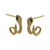 925 Sterling Silver Triple Huggie Hoop Earrings Snake Earrings
