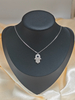 Wholesale 925 Sterling Silver Sapphire & Diamond Accent Evil Eye Necklace