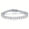 Hip Hop 925 Sterling Silver Jewelry Modern 925 Sterling Silver Bracelet 3mm Tennis Bracelet