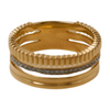 Unisex K Gold Ring Diamond Quatre Radiant Ring Wedding Band