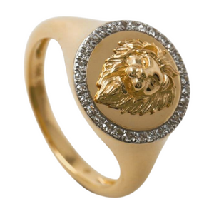 925 Sterling Silver Hip Hop Jewelry Lion Ring