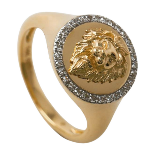 925 Sterling Silver Hip Hop Jewelry Lion Ring