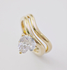 925 Sterling Silver 3.5 Carat Diamond Heart Shaped Solitaire Engagement Rings