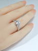 925 Sterling Silver Love Knot Diamond 1 carat engagement Rings