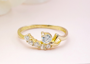 925 Sterling Silver High Quality Cubic Zirconia Engagement Rings