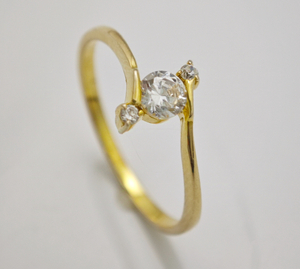 925 Sterling Silver Wedding Gift Round Cubic Zirconia Engagement Ring