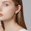 High End 925 Sterling Silver Earring Cubic Zirconia Fashion Stud Earring