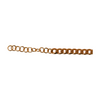 Eco Friendly 925 Sterling Silver Bracelet Cuban Link Chain Pave Bar Bracelet