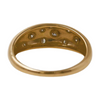 Vintage Gold Diamond Ring Flush Setting Engagement Ring 