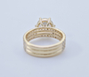 925 Sterling Silver Promise Ring for Her 7 Carat Simulated Diamond Ring