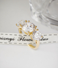 925 Sterling Silver Round Cut Lab Created Moissanite Diamond 3-Stone Engagement Ring