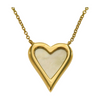 925 Silver Jewelry Mother of Pearl Heart Necklace Heart Pendant Necklace