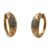 Fine Jewelry Luxury Dainty Gold Diamond Hoop Earrings Matera Huggie Earrings