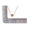 Diamond Solitaire Pendant Necklace Gold Bezel Minimalist Necklace for Women