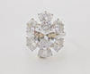 925 Sterling Silver Luxury Jewelry Oval Brilliant Cut Engagement Ring