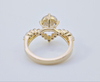 925 Sterling Silver Vintage 3.5 Carat Round Diamond Engagement Ring