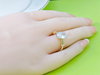 925 Sterling Silver 5 Carat Oval Solitaire Diamond Engagement Rings