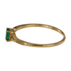 Luxury Gold Jewelry Emerald Diamond Ring Oval 5X3 Emerald Wedding Ring