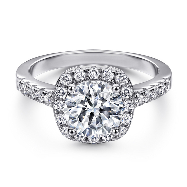 Wholesale Replica Jewelry Hola Ring 925 Sterling Silver Engagement Ring