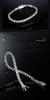 Hip Hop 925 Sterling Silver Jewelry Modern 925 Sterling Silver Bracelet 3mm Tennis Bracelet