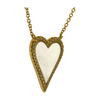 925 Silver Jewelry Mother of Pearl Heart Necklace Heart Pendant Necklace