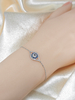 Religious 925 Sterling Silver Bracelet Evil Eye Bracelet for Women