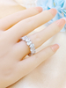  925 Sterling Silver 6 X 4mm Pear Shaped Diamond Engagement Ring